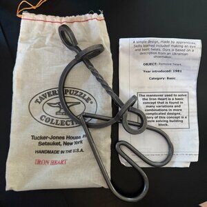 Vintage Tavern Puzzle Collection "Iron Heart" 1981 Made in U.S.A. 6mm Steel